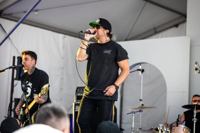Vocalist singing on stage — Punchline 13, Vans Warped Tour Montreal 2026