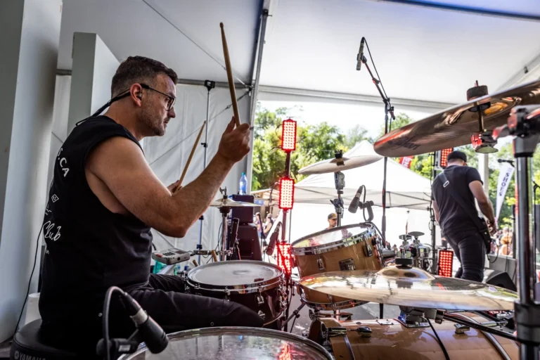 Drummer behind the kit — Punchline 13, Vans Warped Tour Montreal 2026